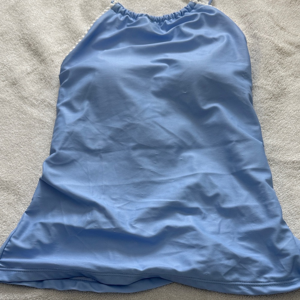 Elegant Light Blue Bikini Top